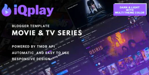 IQPLAY Movies and Tv Series Blogger Template