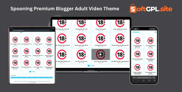 Spooning Premium Blogger Adult Video Theme
