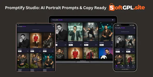 Promptify Studio: AI Portrait Prompts & Copy Ready