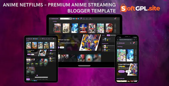 Anime NetFilms – Premium Anime Streaming Blogger Template | Fast, Responsive & SEO Optimized